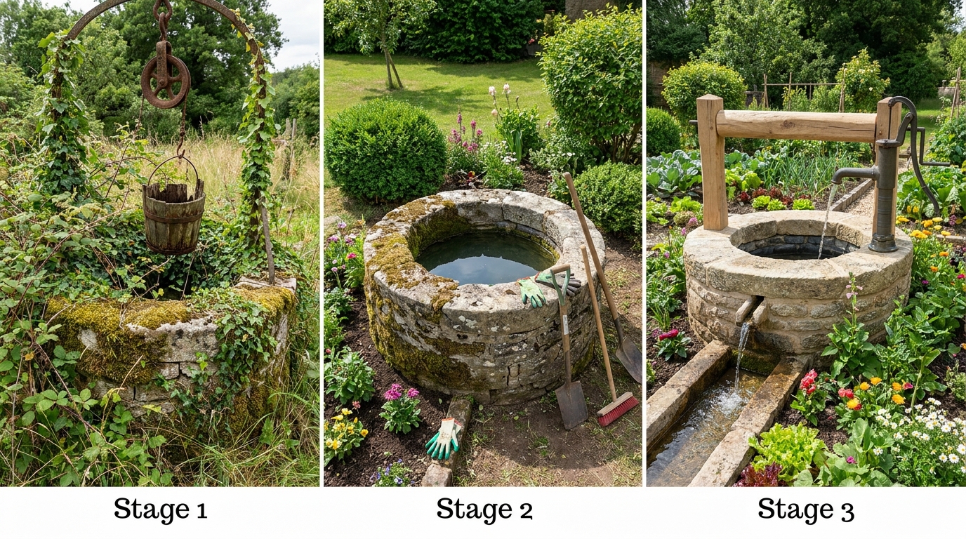 découvrez comment réactiver un vieux puits dans votre jardin en 3 étapes simples pour bénéficier d'une irrigation gratuite et durable.