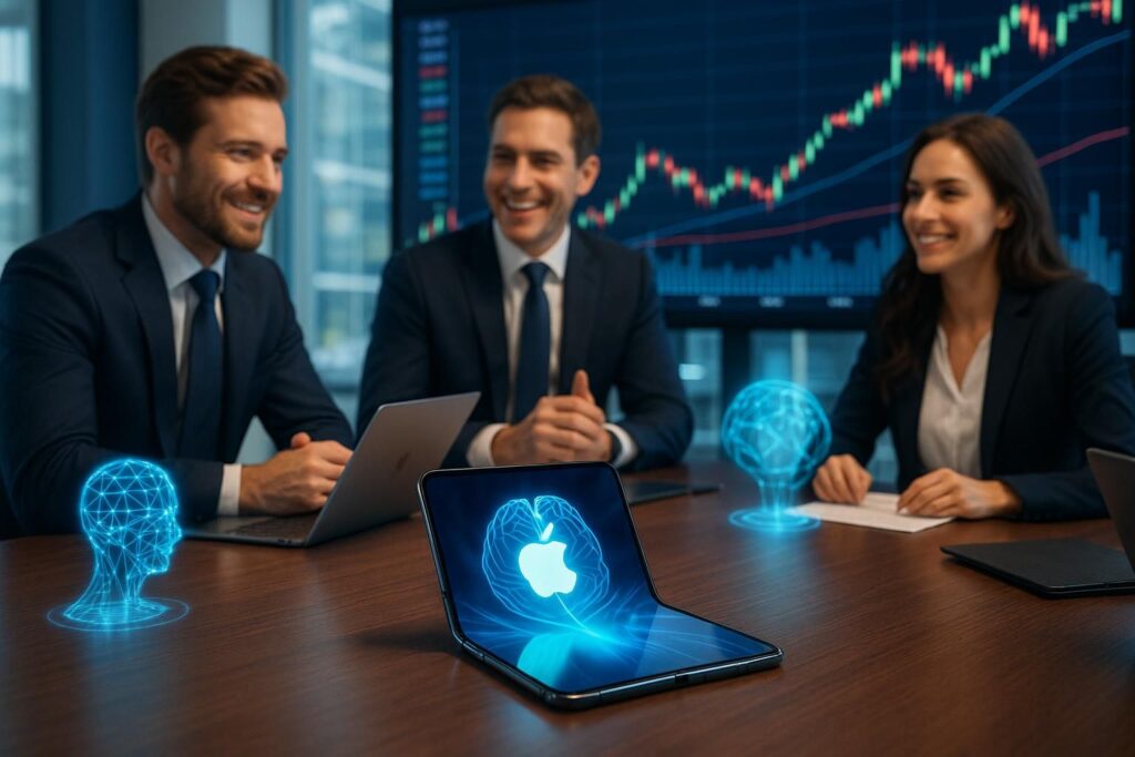 rothschild recommande l'achat d'apple, porté par l'innovation de l'iphone pliable et les avancées en intelligence artificielle.