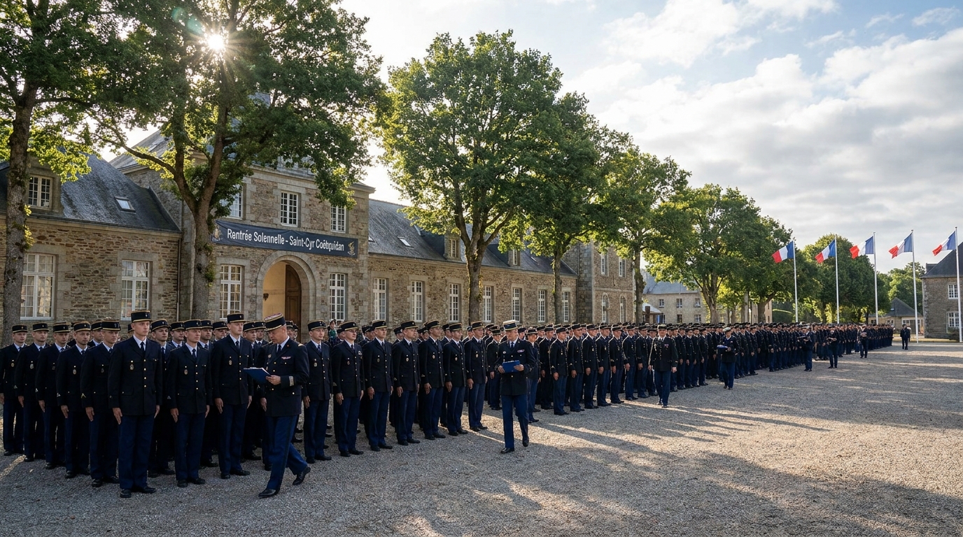 découvrez le début de l'année scolaire à l'académie militaire de saint-cyr coëtquidan avec l'accueil de plus de 600 nouveaux élèves prêts à relever les défis de leur formation militaire.